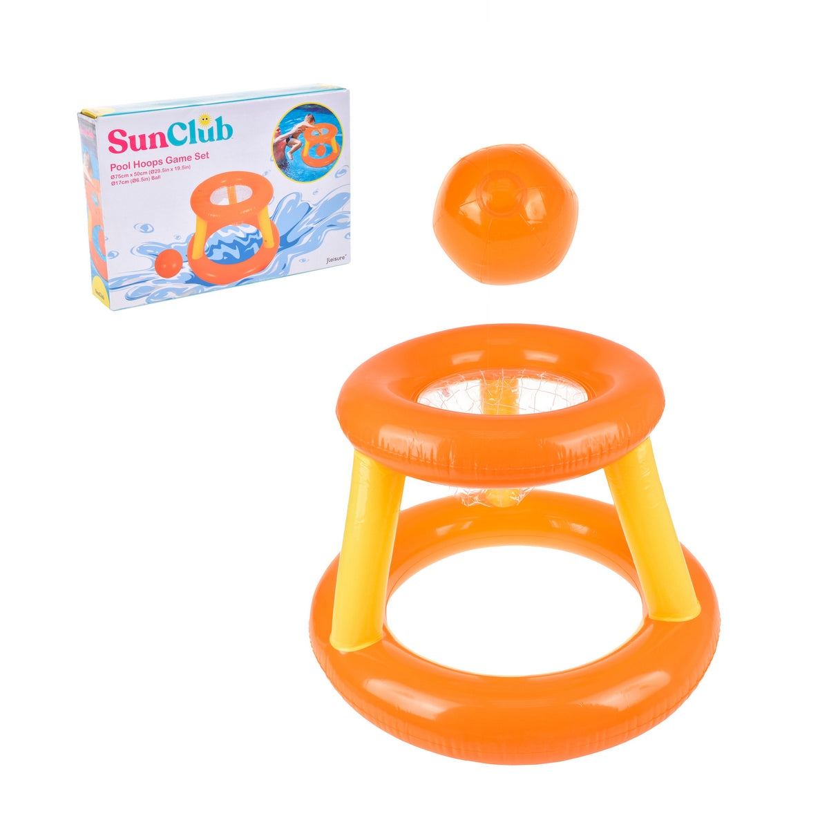 Aro De Basketball Inflable Infantil De 75X75X50 Cm Para La Piscina